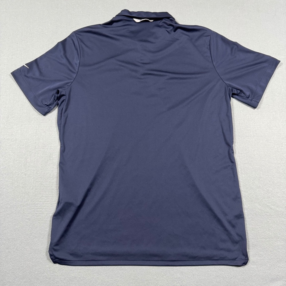 Nike Dallas Cowboys Polo Shirt Mens Large Navy Blue Striped NFL Dri-FIT Onfield - Picture 2 of 12
